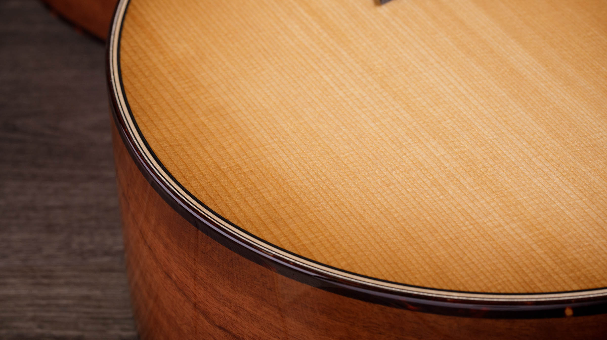 Closeup of Sitka Spruce top