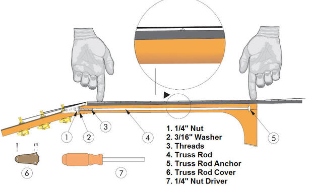 Image result for truss rod adjustment