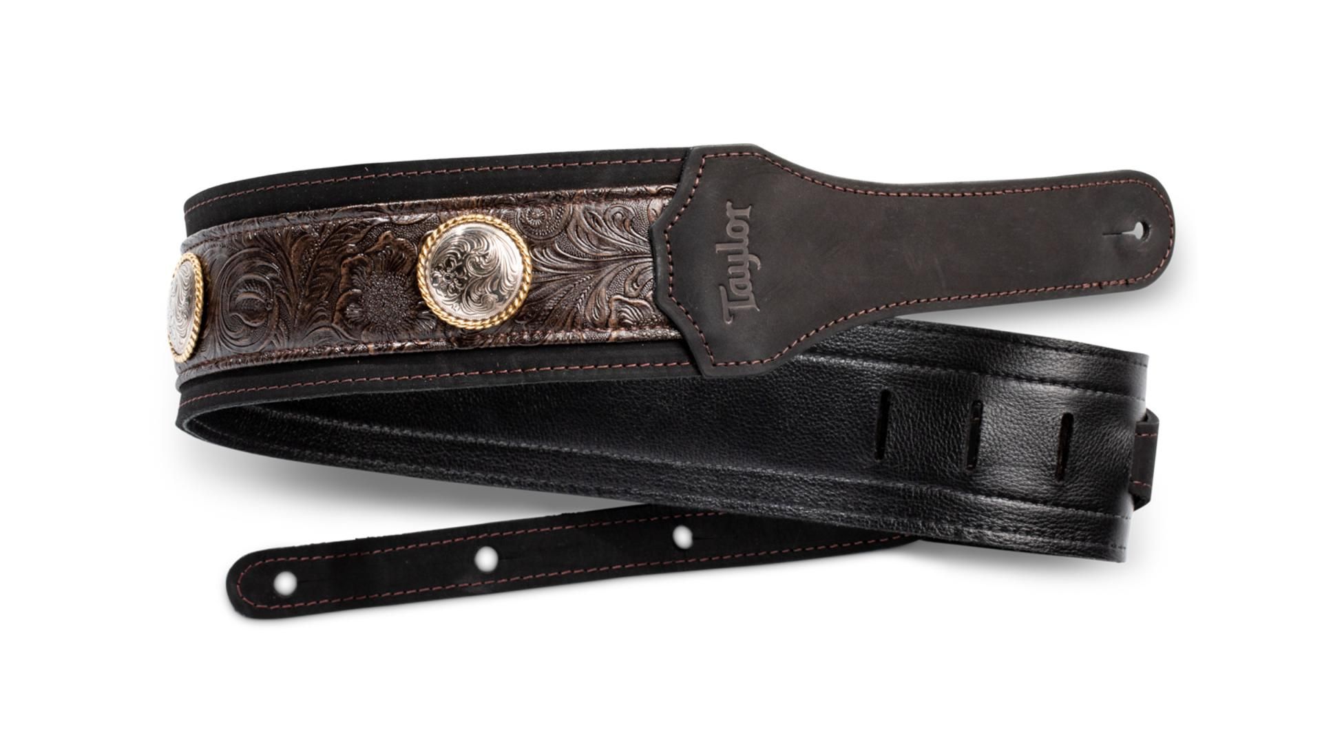 Taylor Grand Pacific 3 Nickel Concho Leather Strap