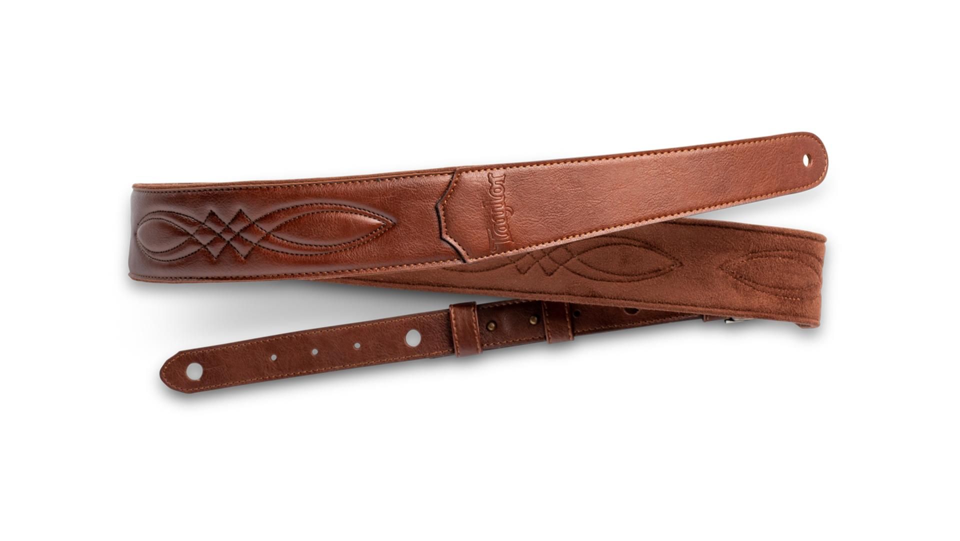 2-Inch Brown Leather Guitar Strap Kits