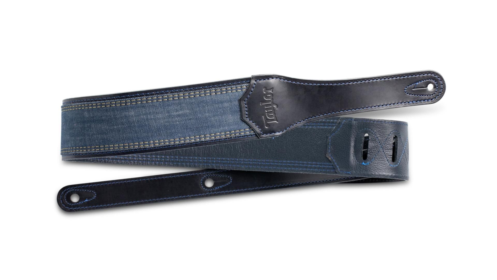 Taylor Blue Denim 2.5 Guitar Strap - Navy Edge