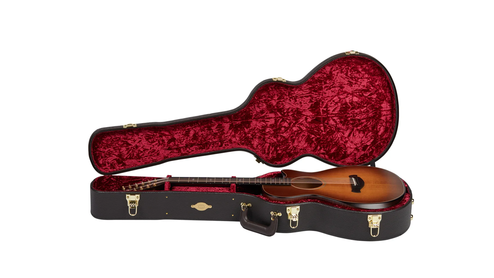 Grand Concert, 12-Fret or NS2 Taylor Deluxe Brown Hardshell Guitar