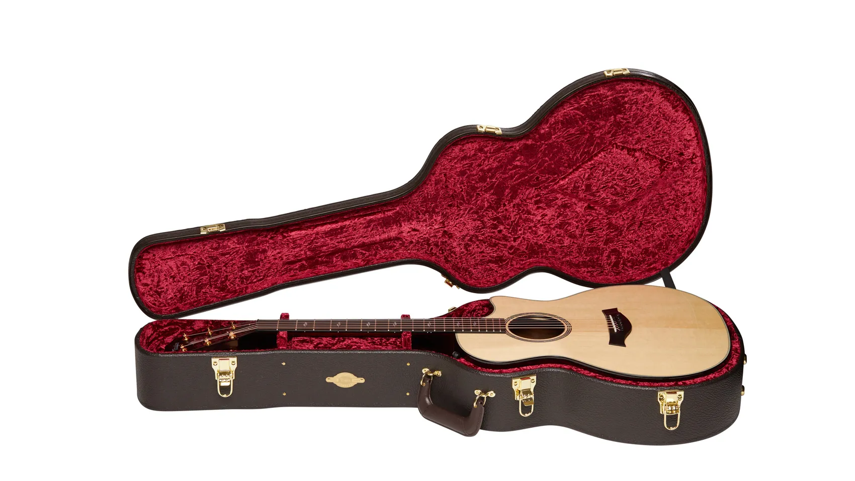 Taylor 317e V-class アコースティックギター ハードケース Grand Auditorium Taylor Deluxe Brown Hardshell Guitar Case