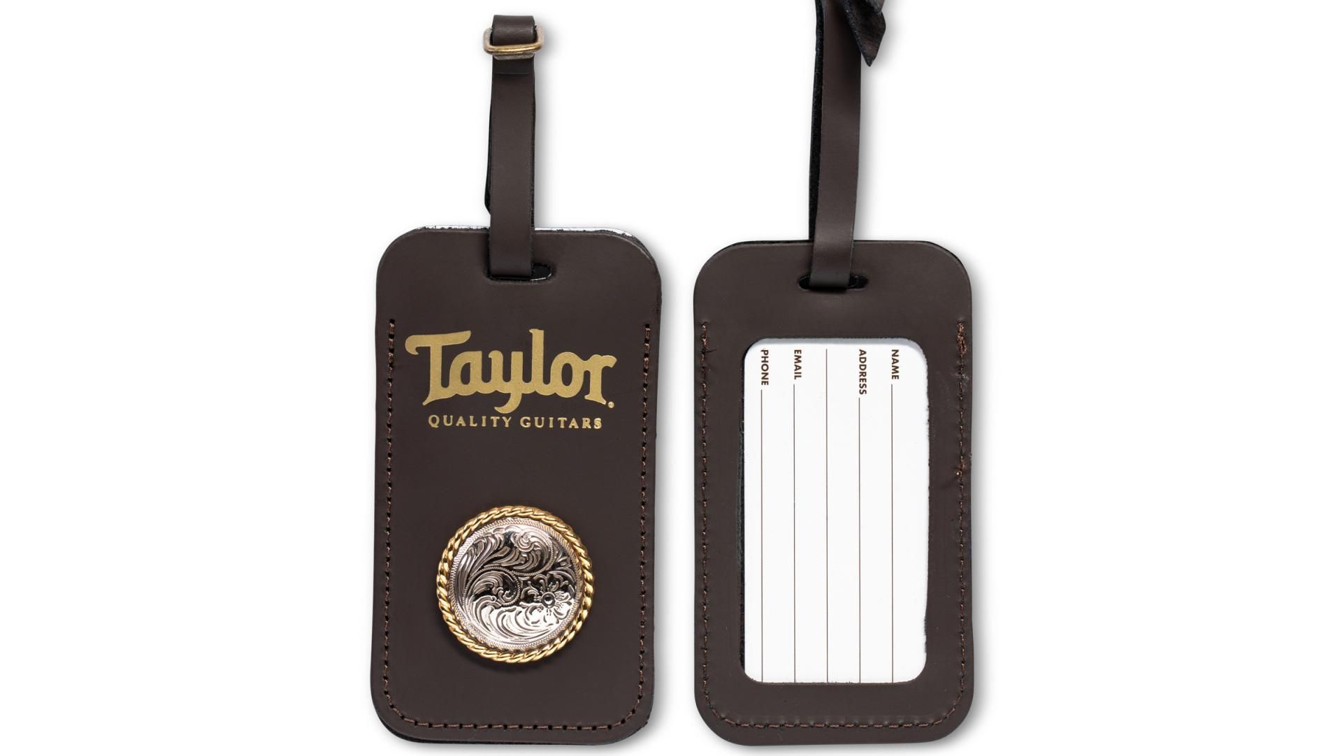 Taylor110純正キグバック付き。 Home & Gifts - Taylor Leather Luggage Tag W/Concho