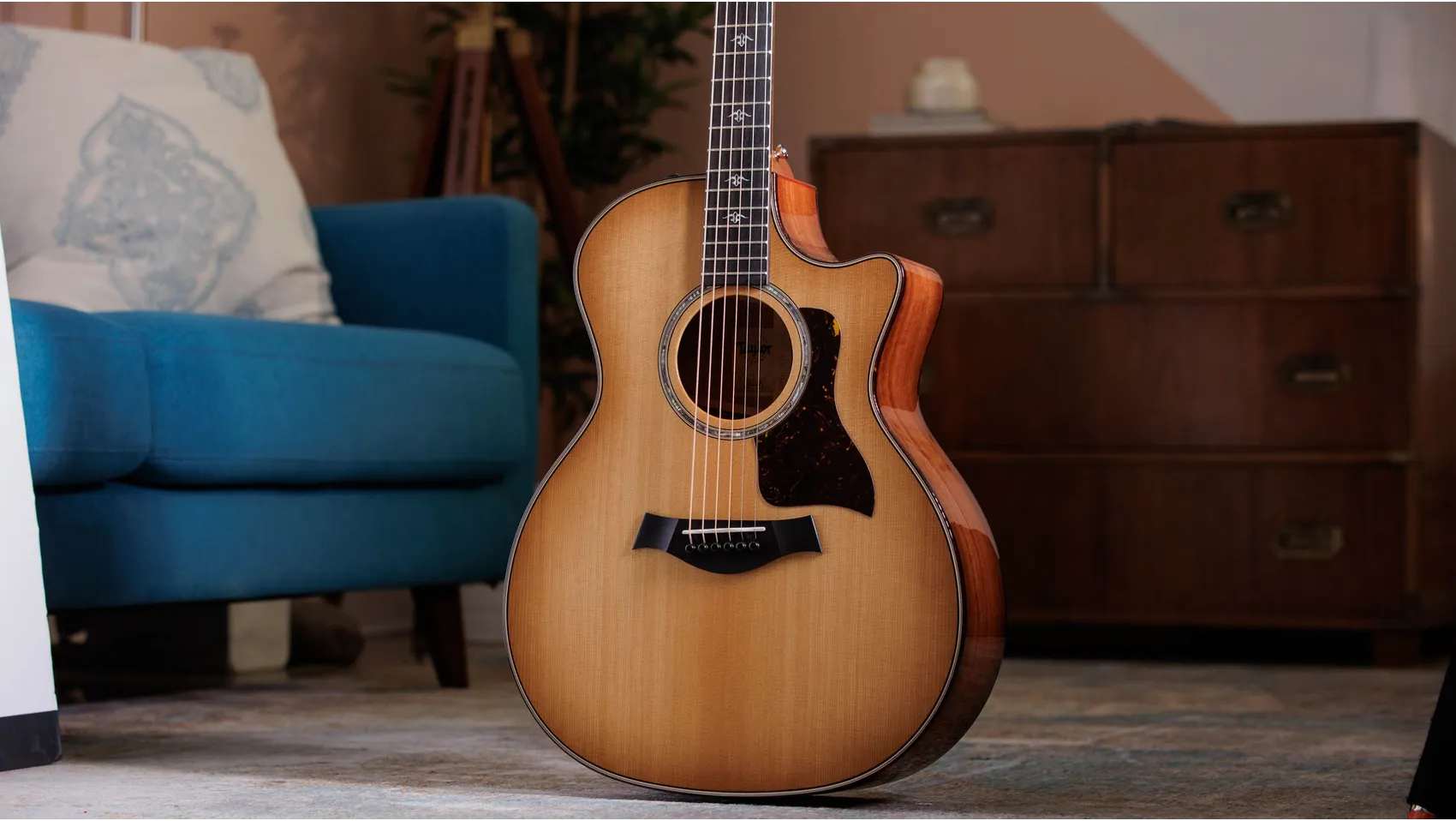 514ce Red Ironbark Acoustic-Electric Guitar | Taylor Guitars