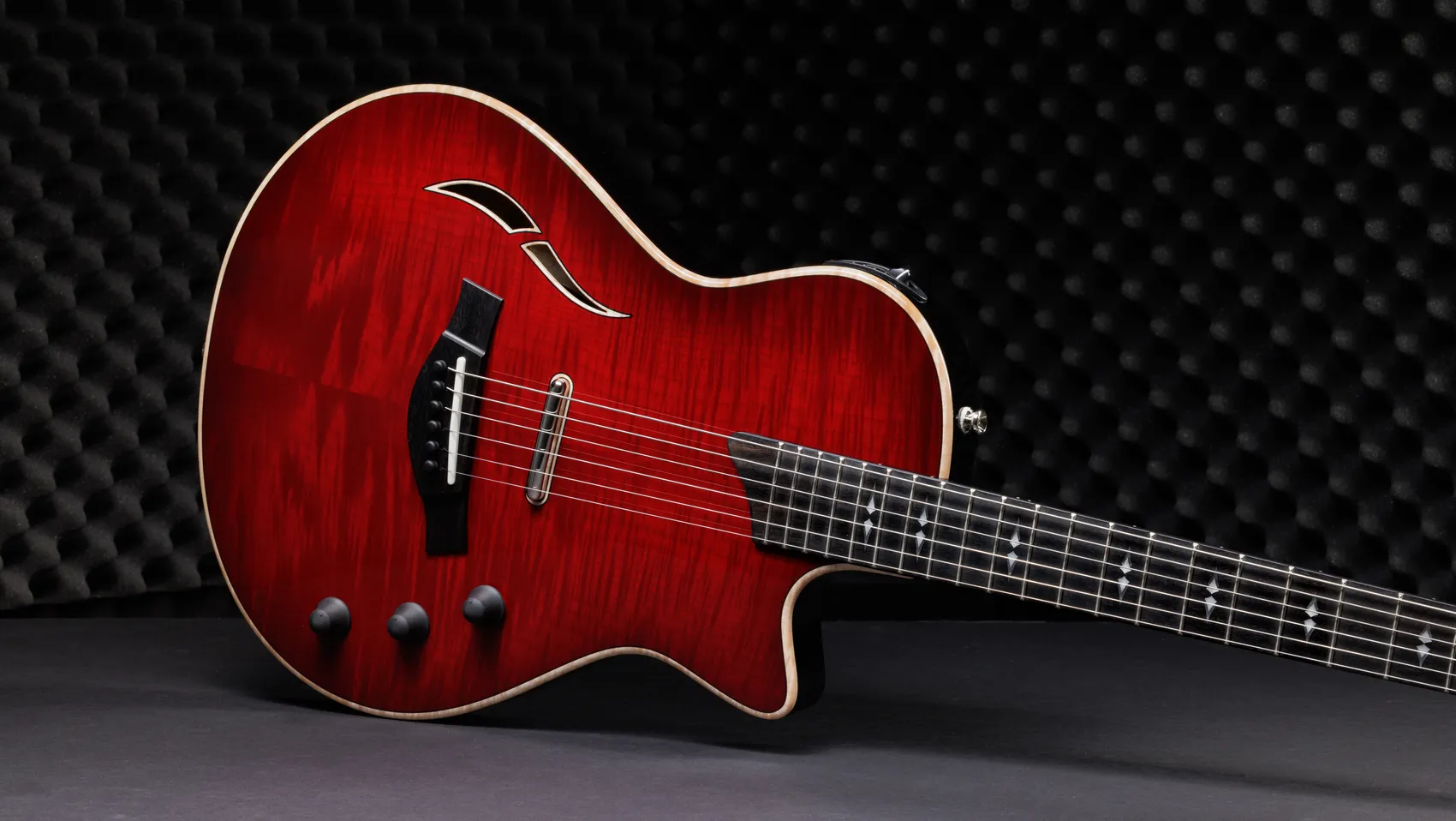 T5z Pro, Cayenne Red Shamel Ash Acoustic Guitar | Taylor Guitars