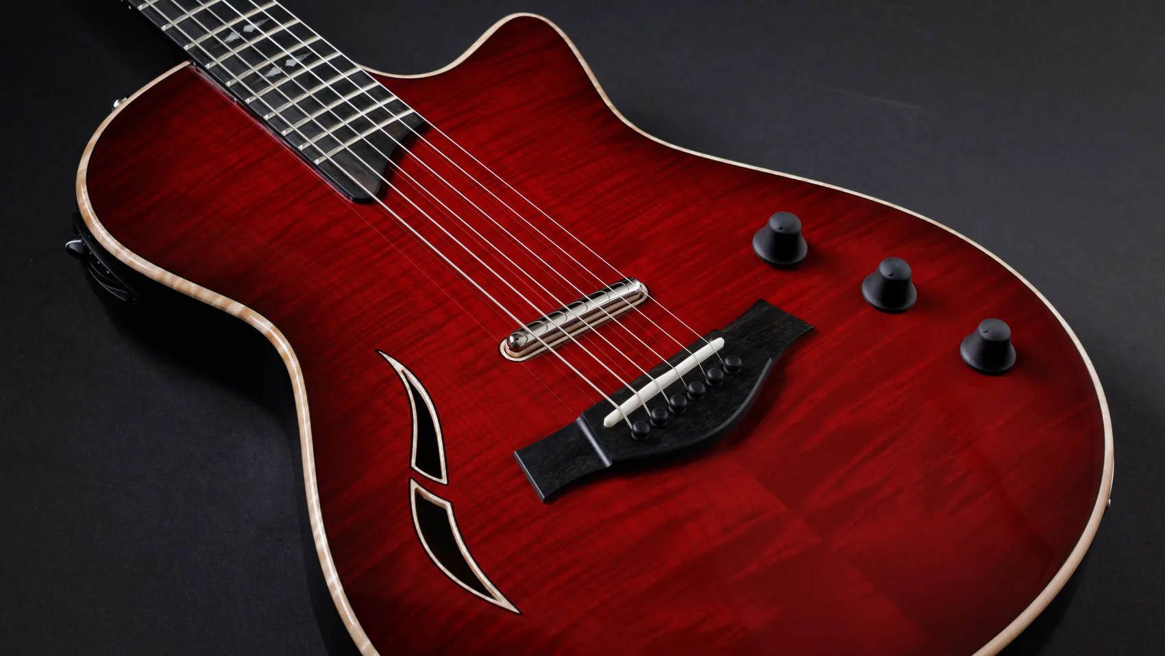 T5z Pro, Cayenne Red Shamel Ash Acoustic Guitar (2023) | Taylor