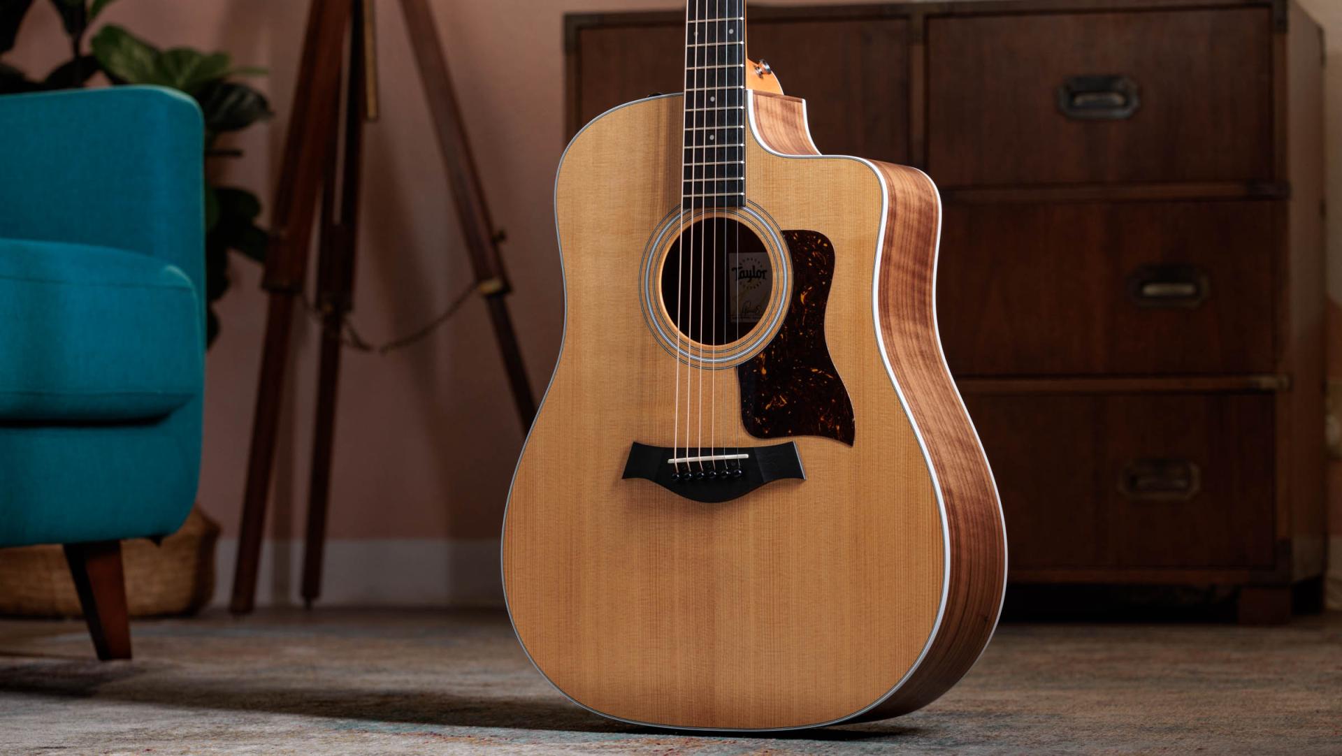 210ce Walnut Acoustic Electric Guitar Taylor Guitars