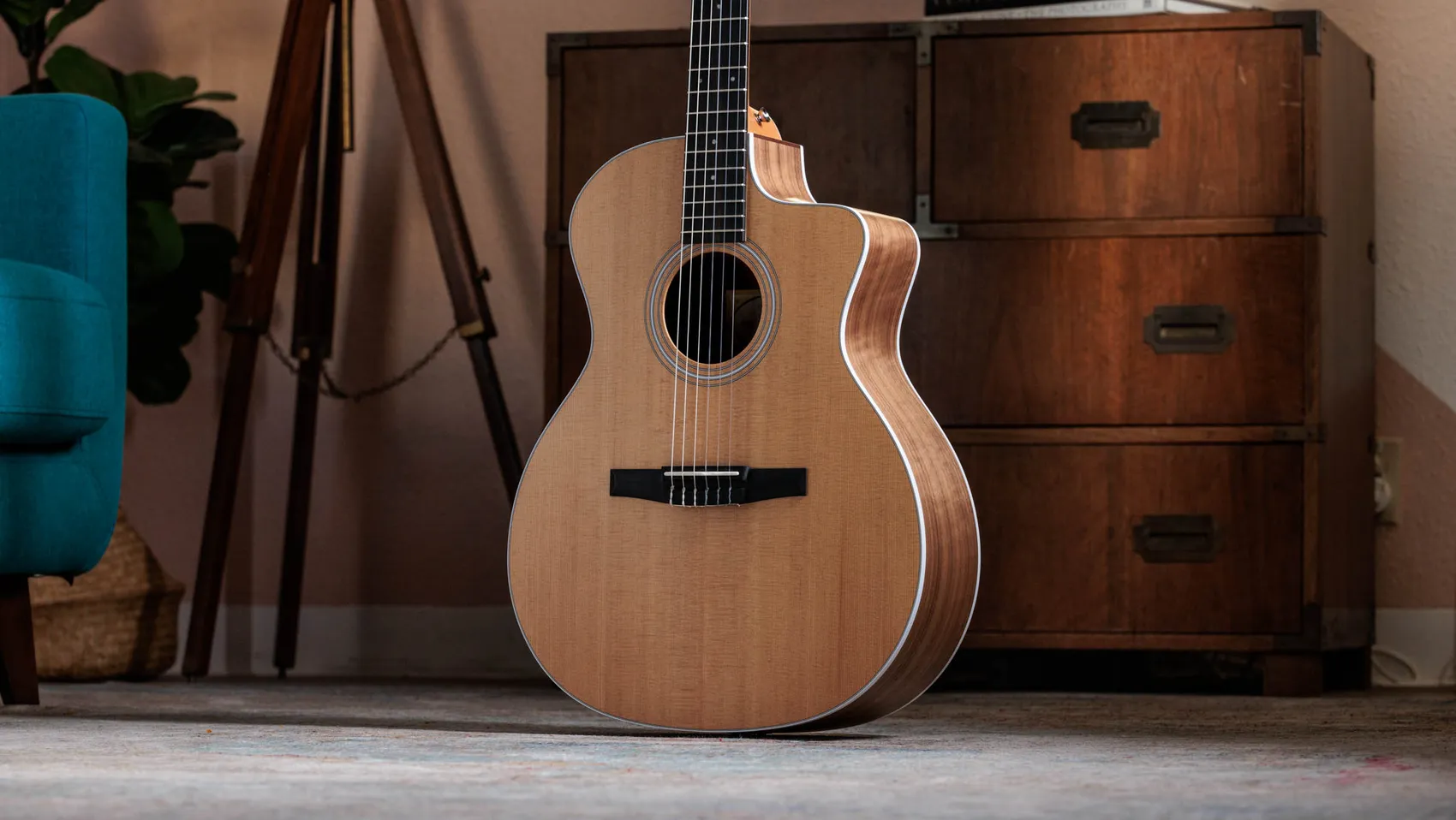 214ce-N Walnut Acoustic-Electric Guitar | Taylor Guitars