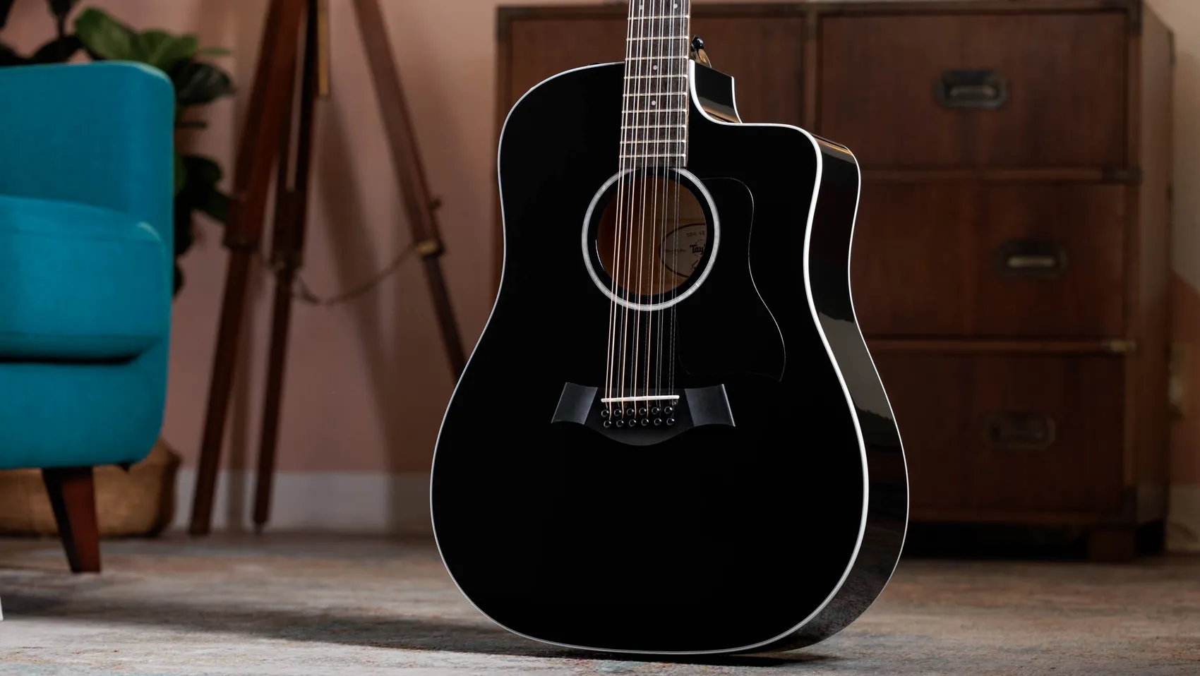 250ce-BLK Plus Big Leaf Maple Acoustic-Electric Guitar | Taylor