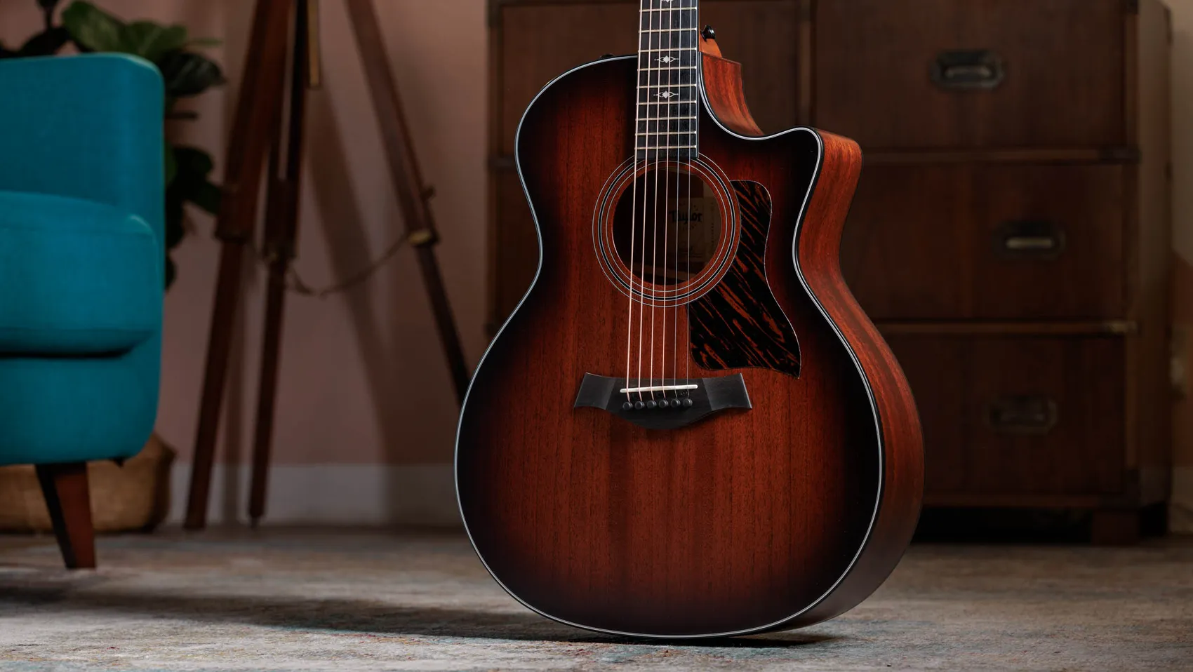 324ce Tropical Mahogany Acoustic-Electric Guitar | Taylor Guitars