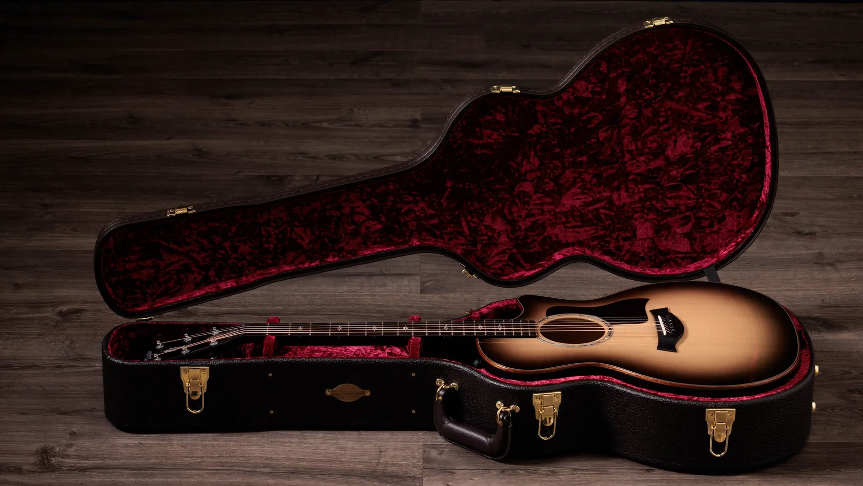 614ce Charcoal Edgeburst Special Edition Big Leaf Maple Acoustic