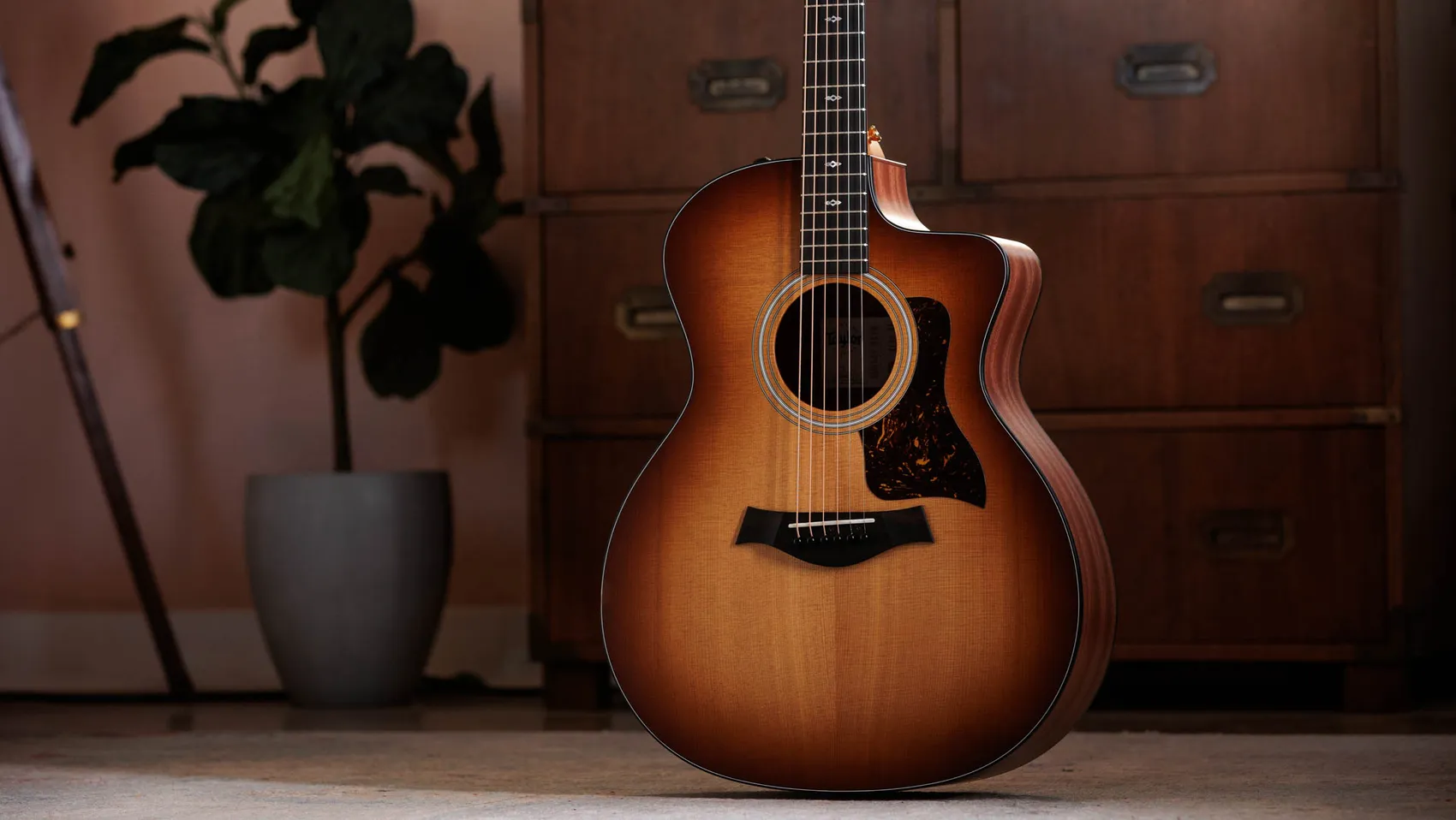 Sunset Blvd 114ce SEB Sapele Acoustic-Electric Guitar | Taylor Guitars
