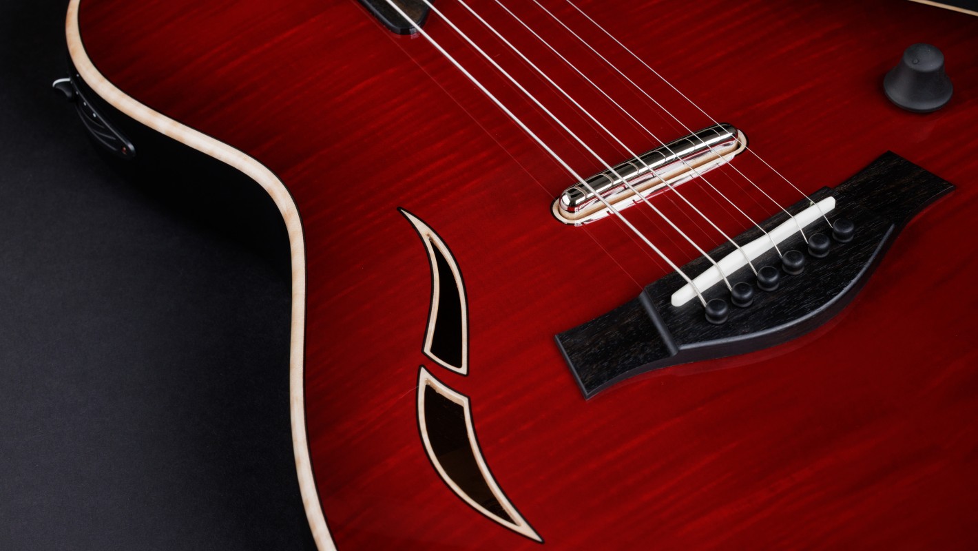 T5z Pro, Cayenne Red Shamel Ash Acoustic Guitar | Taylor Guitars
