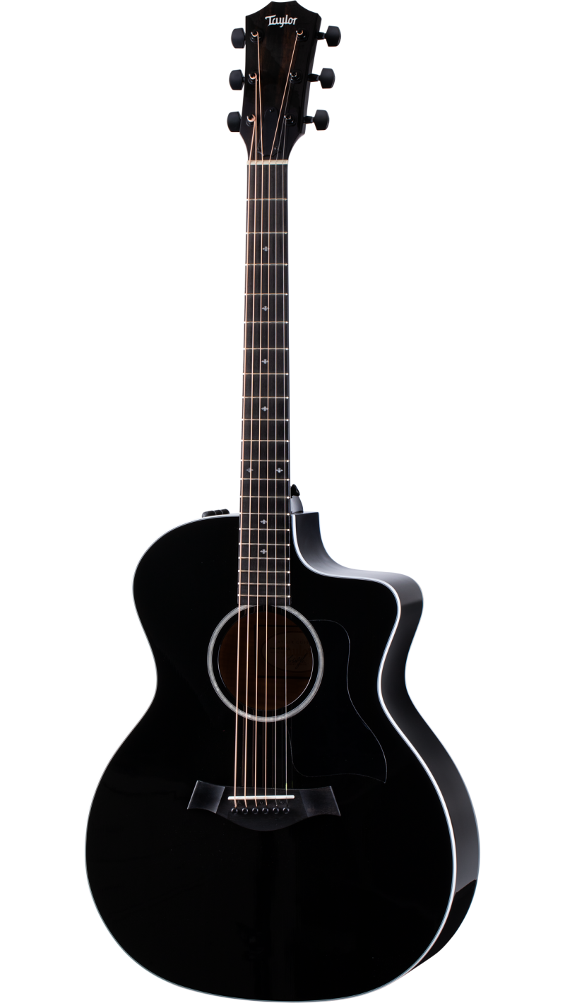 214ce-BLK DLX Layered Maple Acoustic-Electric Guitar