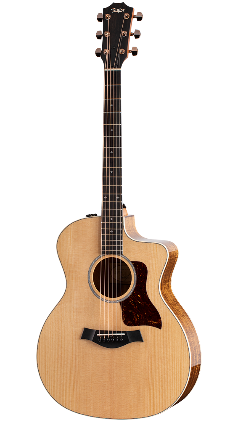 214ce-K DLX Layered Koa Acoustic-Electric Guitar | Taylor Guitars
