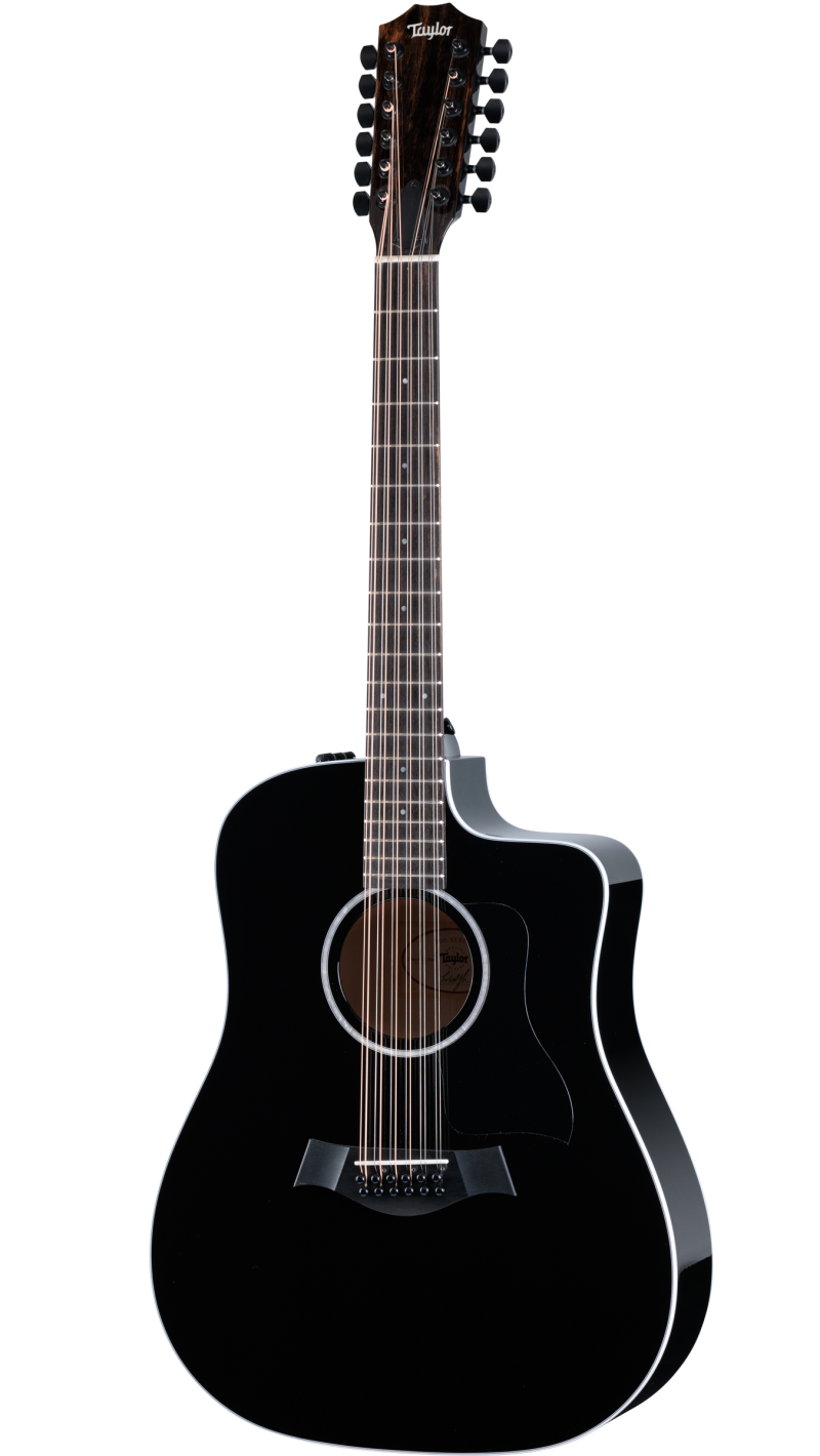 250ce BLK Plus Big Leaf Maple Acoustic Electric Guitar Taylor Guitars