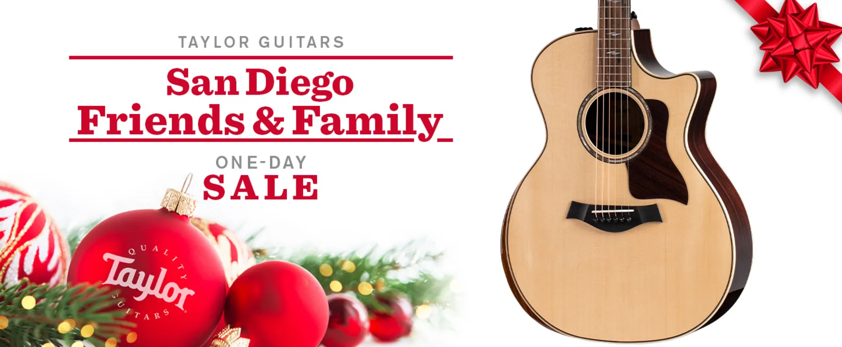 San Diego Friends and Family Event on December 9th