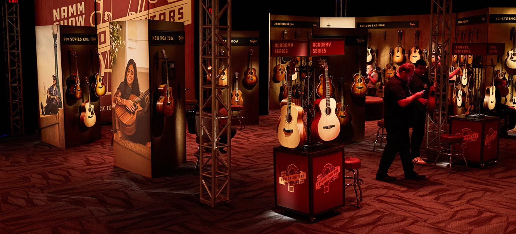 Image of Taylor Guitar's booth at NAMM
