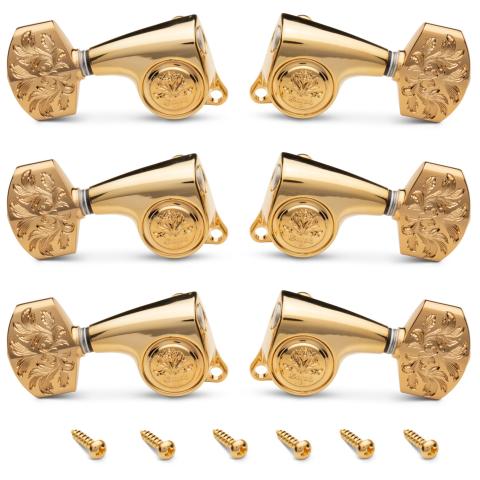 Gotoh Luxury Tuners 21:1 - 6-String, Polished Gold