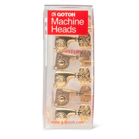 Gotoh Luxury Tuners 21:1 - 6-String, Polished Gold