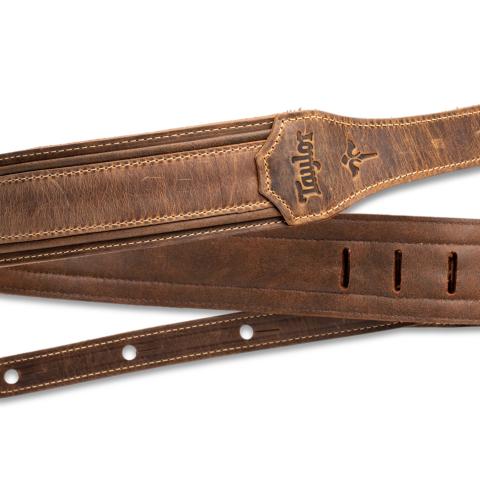 Taylor Wings Distressed Leather Guitar Strap