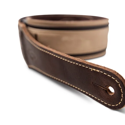 Taylor Reflections 2.5" Leather Guitar Strap - Spruce/Ebony