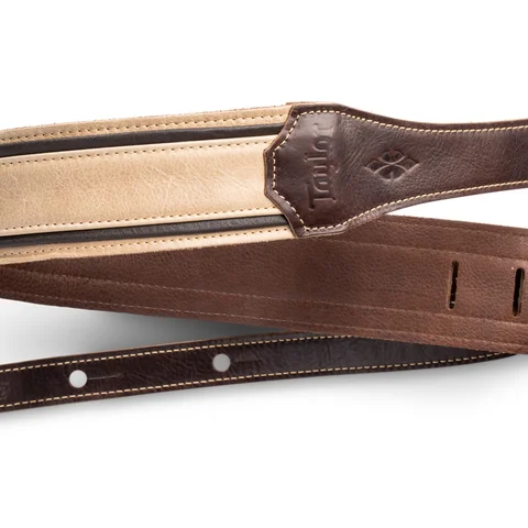 Taylor Reflections 2.5" Leather Guitar Strap - Spruce/Ebony