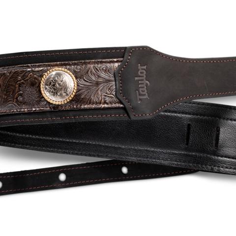 Taylor Grand Pacific 3" Nickel Concho Leather Strap