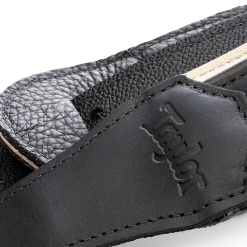 Taylor American Dream Leather Strap, White/Black, Taylor,2.5"