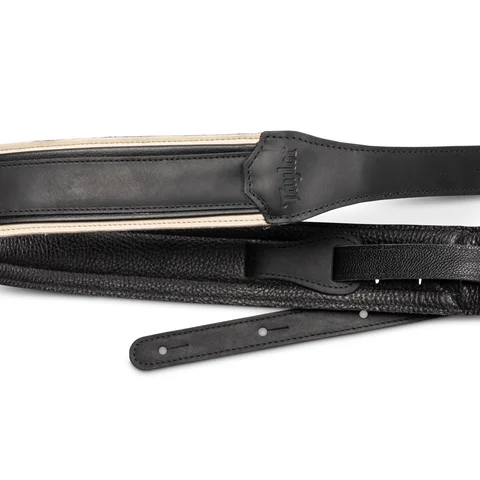 Taylor American Dream Leather Strap, White/Black, Taylor,2.5"