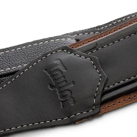Taylor American Dream Leather Strap, Brown/Black, Taylor 2.5"