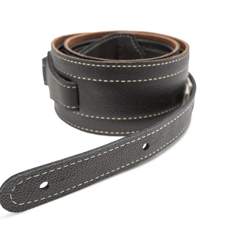 Taylor American Dream Leather Strap, Brown/Black, Taylor 2.5"