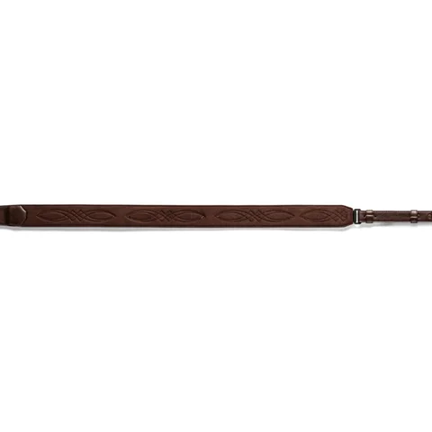 Vegan Leather Strap, Chocolate Brown, 2”