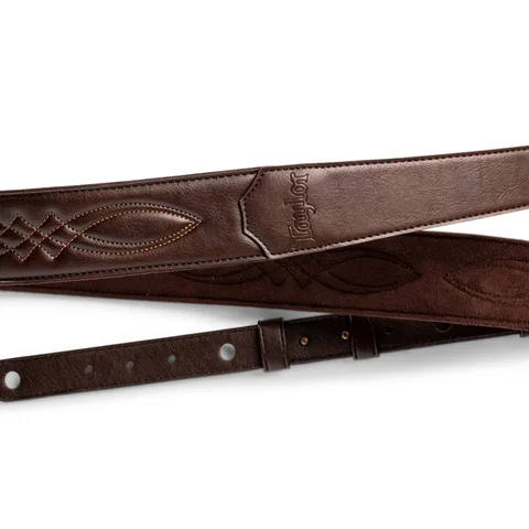 Vegan Leather Strap, Chocolate Brown, 2”