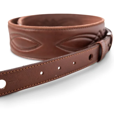 Taylor 2" Vegan Leather Guitar Strap - Medium Brown