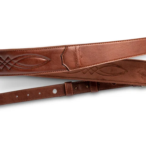 Taylor 2" Vegan Leather Guitar Strap - Medium Brown