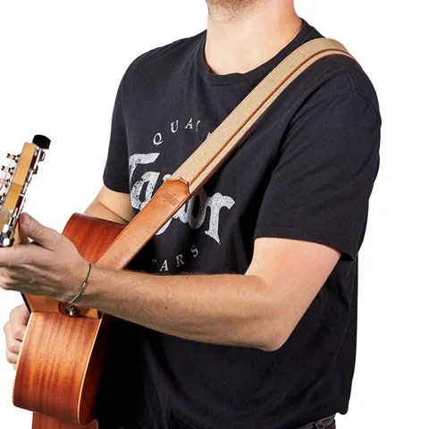 Taylor 2.5" Vegan Leather Guitar Strap - Tan