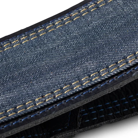 Taylor Blue Denim 2.5" Guitar Strap - Navy Edge