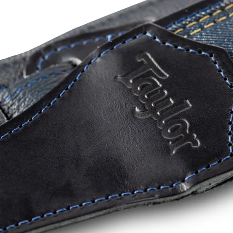 Taylor Blue Denim 2.5" Guitar Strap - Navy Edge