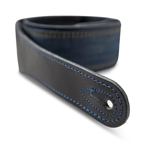 Taylor Blue Denim 2.5" Guitar Strap - Navy Edge