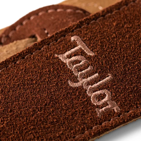 Taylor 2.5" Embroidered Suede Guitar Strap