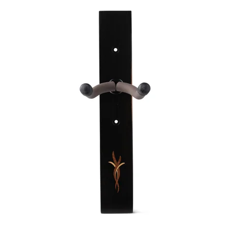 Taylor Bouquet Guitar Hanger - Ebony, Wood Inlay
