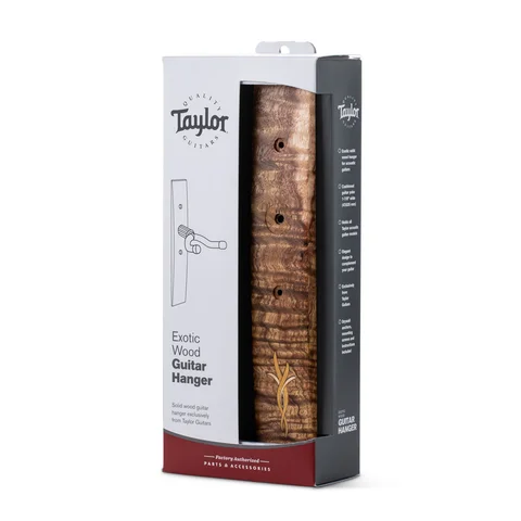 Taylor Bouquet Guitar Hanger - Koa, Wood Inlay
