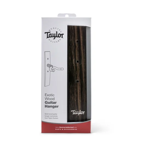 Taylor Guitar Wall Hanger - Ebony, Acrylic Logo Inlay
