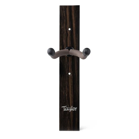 Taylor Guitar Wall Hanger - Ebony, Acrylic Logo Inlay