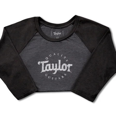 Taylor Ladies Baseball T, Black/Black Frost
