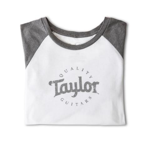 Taylor Ladies Baseball T, Grey Frost