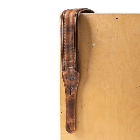 Taylor Fountain Strap, Leather, 2.5", Weathered Brn