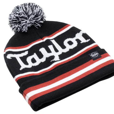 Taylor Pom Beanie,Intarsia Knit  